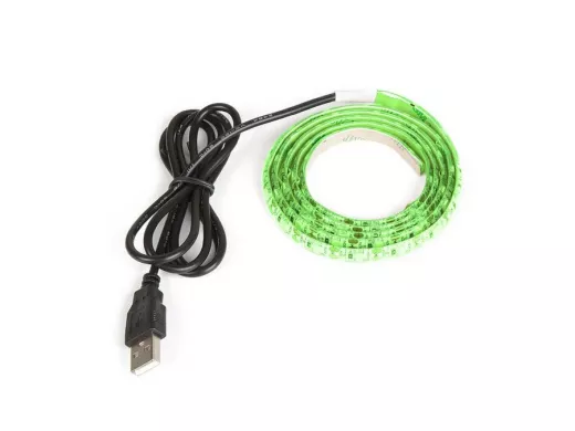 Огонек OG-LDL09 Зеленая светодиодная лента 1м (USB)