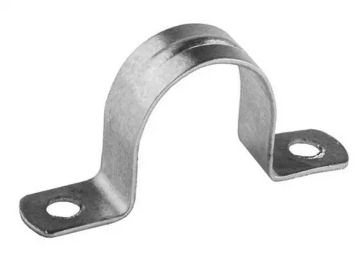 Скоба (клипса) металлическая 2-х лапковая с внутр. d 25-26 мм (100шт) TDM SQ0409-0017