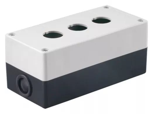 Корпус КП103 для кнопок 3места белый TDM SQ0705-0003