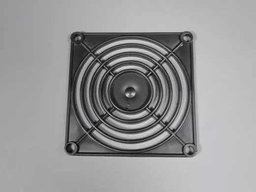 Решётка для вентилятора  80*80 пластик серебро