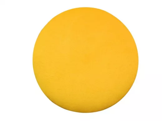 Сиденье для табурета "TABURETTO-14940" диаметр 310мм жёлтый, велюр