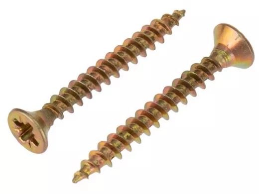 Саморезы универсальные оцинкованные  3,5х 30 жёлтые (  100шт) 