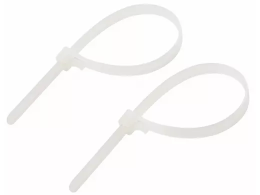 200х8мм хомут (стяжка) многоразовый 100 шт белый СКМ-200 R