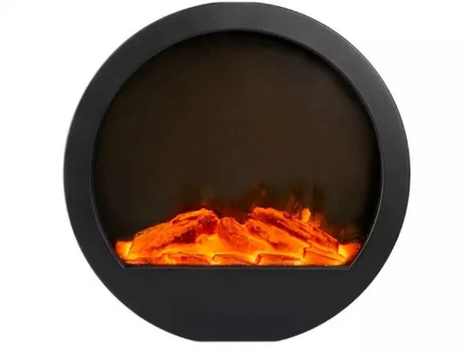 Светильник ФАZA  FL-D36USB (светильник-камин,- 3хLR14, круглый). Декоративный светильник с реалистич