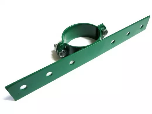 "PODPORA  PLOTU" ЗЕЛЁНЫЙ кронштейн для крепления брусков забора, на опору PODPORA-VYSOKY диам. 50мм