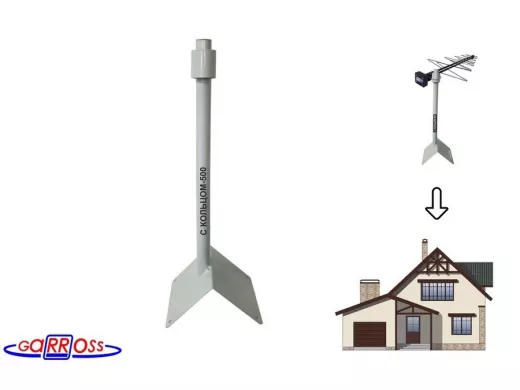 Кронштейн антенный на конёк крыши 