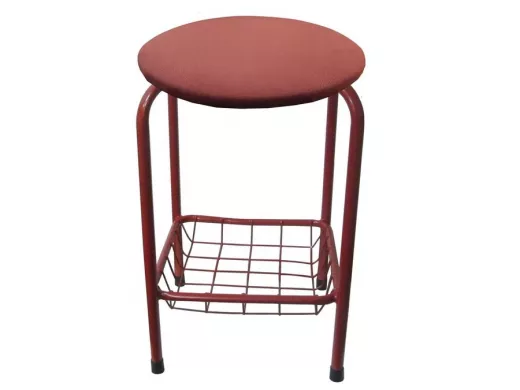 Табурет с подставкой для ног и корзинкой для вещей 