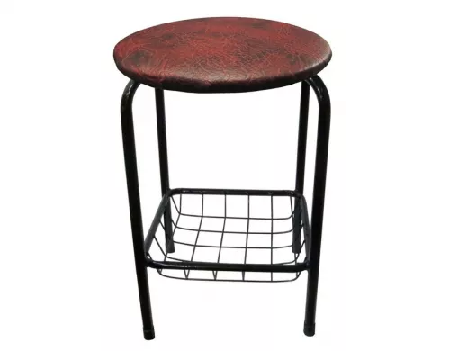 Табурет с подставкой для ног и корзинкой для вещей 