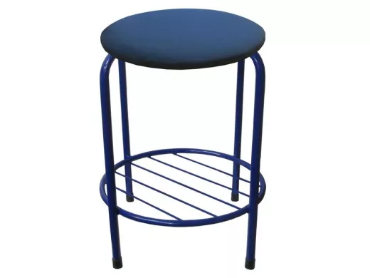 Табурет с подставкой для ног и полкой 