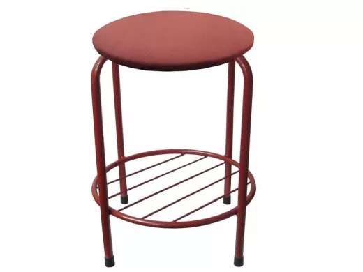 Табурет с подставкой для ног и полкой 