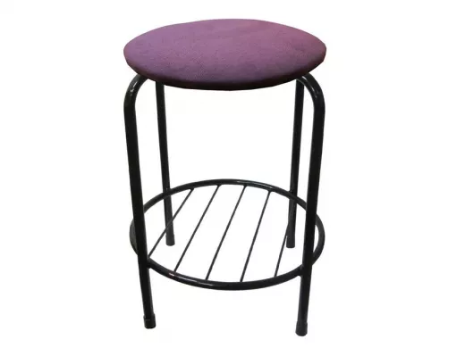 Табурет с подставкой для ног и полкой 