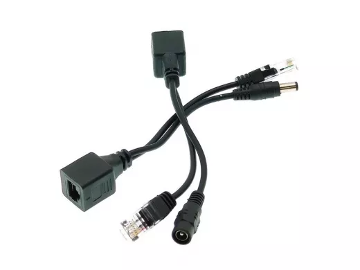 Пассивный POE адаптер "ABI-20731" (до 30м) (два разных переход. штекер/гнездо в наборе)