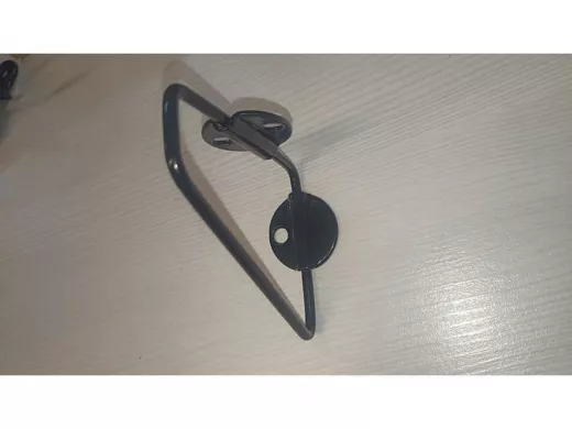 Кронштейн (К СТЕНЕ) для полки, высота 7,5см, вылет 9см, черный 