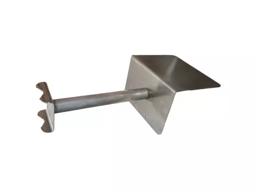 Кронштейн с козырьком для видеокамеры на трубу 15...51мм вылет 20см "HIWOLL-216257" чёрный