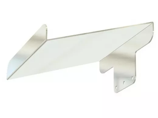 Козырёк для камер видеонаблюдения "IPAHD-91SL-216852" серебристый для кронштейнов IPAHD, 2мм,19х20см