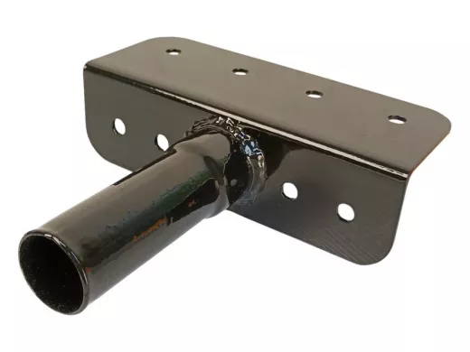 Кронштейн антенный, верхняя площадка  5х15см "ТОРЕЦКРЕП-217444" черный, диаметр 32мм, обжат на конце