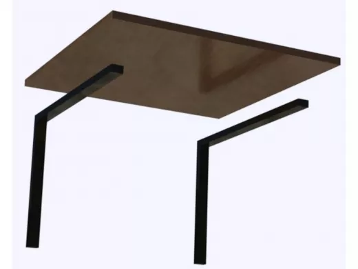 "KREPPELINO- 2B" кронштейн для крепления стола к стене, вылет 0,7м, без столешни, цена за 1  уголок