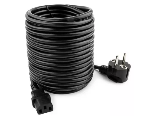 Кабель питания10м Cablexpert PC-186-VDE-10M "ABI-33670" Schuko- C13, VDE, 10А, черный, с заземлением