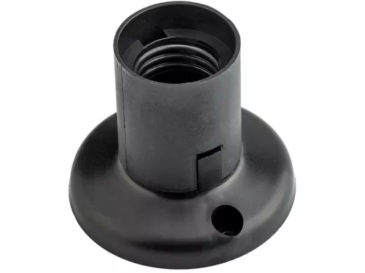 Патрон E27 потолочный гладкий черный