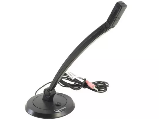 Микрофон Maxxtro M04-BLACK черный,рег.громк.,на ножке